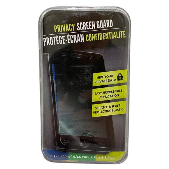 iPhone 6 Plus 6s Plus 7 Plus and 8 Plus Scratch Proof Privacy Screen Guard - Picture 1 of 8